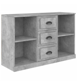 Buffet gris béton 104,5x35,5x67,5 cm bois d'ingénierie