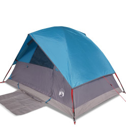 Tente de camping à dôme 2 personnes bleu imperméable