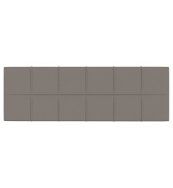 Panneaux muraux 12 pcs Gris clair 90x30 cm Velours 3,24 m²