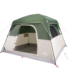 Tente de camping de cabine 4 personnes vert imperméable