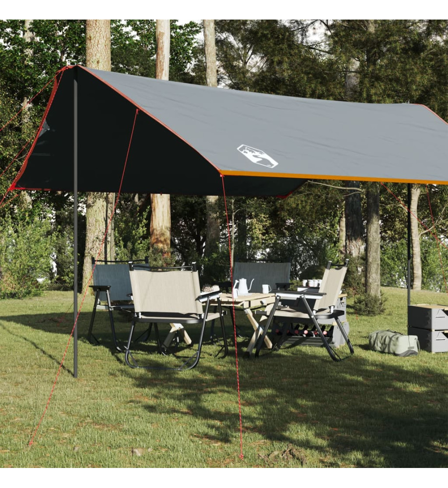 Bâche de camping orange 460x305x210 cm imperméable