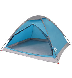 Tente de camping à dôme 2 personnes bleu imperméable