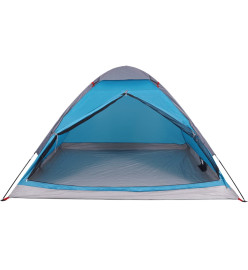 Tente de camping à dôme 2 personnes bleu imperméable