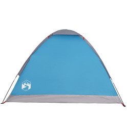 Tente de camping à dôme 2 personnes bleu imperméable