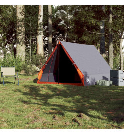 Tente de camping en forme de A 2 personnes gris imperméable