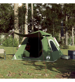 Tente de camping à dôme 4 personnes vert libération rapide