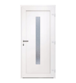 Porte d'entrée anthracite 98x208 cm PVC