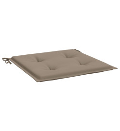 Coussins de chaise jardin lot de 4 taupe 50x50x3cm tissu oxford