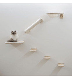 Kerbl Mur d'escalade pour chats Rocky 52x17x37 cm naturel et blanc