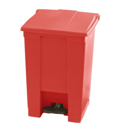 Rubbermaid Poubelle à pédale classique 45,4 L Rouge