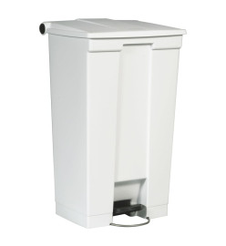 Rubbermaid Poubelle à pédale classique 87 L Blanc