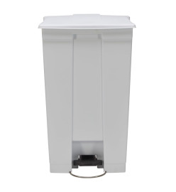 Rubbermaid Poubelle à pédale classique 87 L Blanc