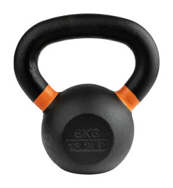 Wonder Core Kettlebell de force revêtu 6 kg Noir et orange