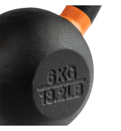 Wonder Core Kettlebell de force revêtu 6 kg Noir et orange