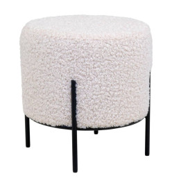 House Nordic Pouf Cali Blanc