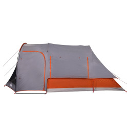 Tente familiale 6 personnes orange imperméable