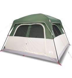 Tente de cabine familiale 6 personnes vert imperméable