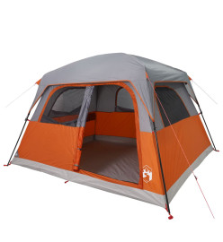 Tente de cabine familiale 6 personnes orange imperméable