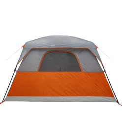 Tente de cabine familiale 6 personnes orange imperméable