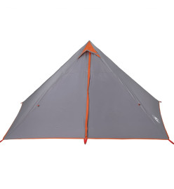 Tente familiale tipi 7 personnes orange imperméable