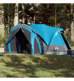 Tente familiale tipi 8 personnes bleu imperméable