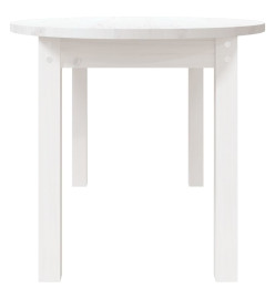 Table basse Blanc 110x55x45 cm Bois massif de pin