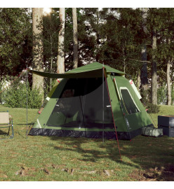 Tente de camping à dôme 5 personnes vert libération rapide