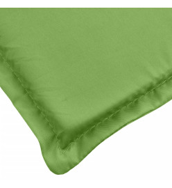 Coussin de chaise longue vert mélangé 200x70x4 cm tissu