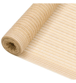 Filet brise-vue Beige 1,5x50 m PEHD 195 g/m²