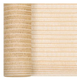 Filet brise-vue Beige 1,5x50 m PEHD 195 g/m²