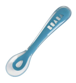 Beaba Ensemble d'assiette bébé à 2 compartiments Silicone Bleu