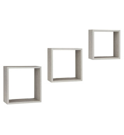 Practo Home Supports muraux 3 pcs bois gris