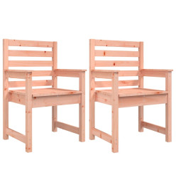 Chaises de jardin 2 pcs 60x48x91 cm bois massif de douglas