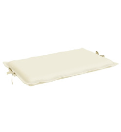 Coussin de chaise longue crème 186x58x3 cm tissu oxford