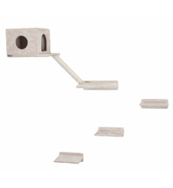 Kerbl Mur d'escalade pour chats Mont Blanc Bois Beige