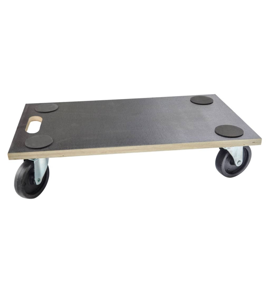 Practo Home Rouleau pour meubles 300 kg bois noir