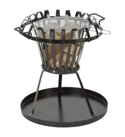 Practo Garden Foyer avec barbecue noir