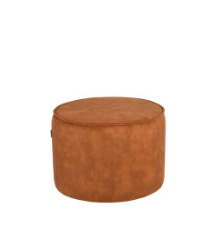 LABEL51 Pouf Tibo 55x55x40 cm Ocre Velours