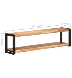 Meuble TV 150x30x40 cm Bois d'acacia massif