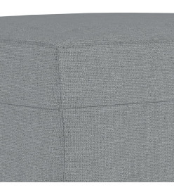 Ensemble de canapés 4 pcs avec coussins Gris clair Tissu