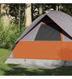 Tente de camping à dôme 2 personnes orange imperméable