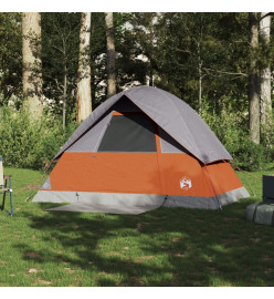 Tente de camping à dôme 2 personnes orange imperméable