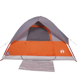 Tente de camping à dôme 2 personnes orange imperméable