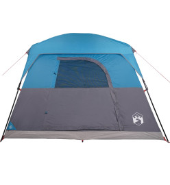 Tente de camping de cabine 4 personnes bleu imperméable