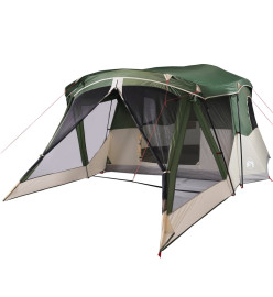 Tente de camping avec porche 4 personnes vert imperméable