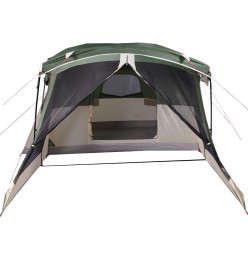 Tente de camping avec porche 4 personnes vert imperméable