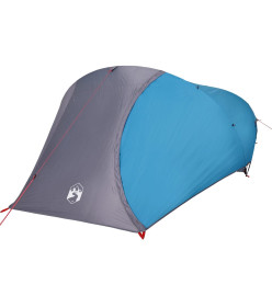 Tente de camping à dôme 4 personnes bleu imperméable