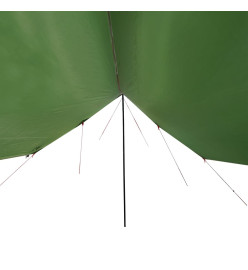 Bâche de camping vert 460x305x210 cm imperméable