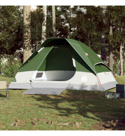 Tente de camping à dôme 4 personnes vert imperméable