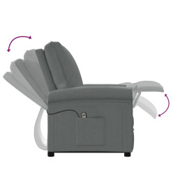 Fauteuil Gris foncé Tissu